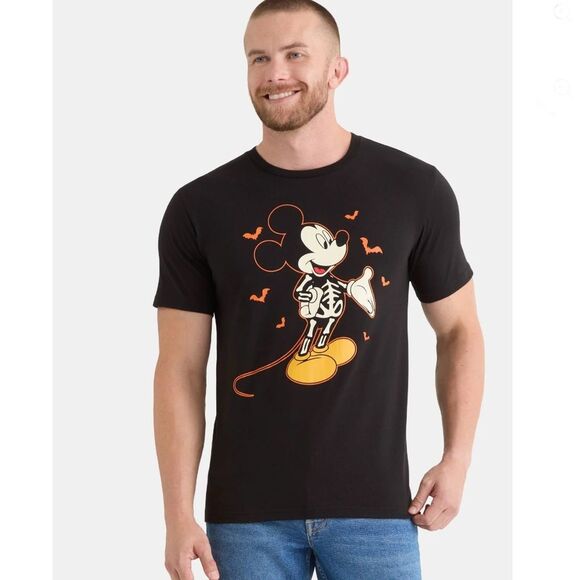Men's Halloween Hello Kitty & Mickey Graphic T-Shirt 2-Pack Size 2XL - Picture 7 of 8